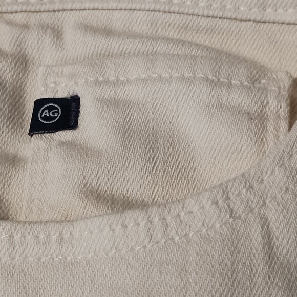 AG Adriano Goldschmied The Jodi Crop Jeans High Rise Slim Flare Cream,‎ Size 26 - Picture 7 of 12